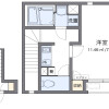 1K 아파트 to Rent in Kita-ku Floorplan
