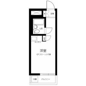 1R Mansion in Kamitakada - Nakano-ku Floorplan