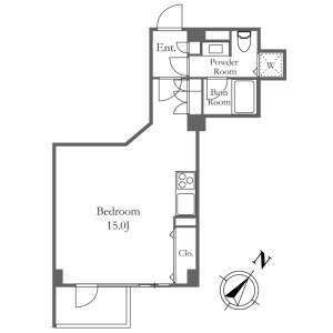 1R Mansion in Mishuku - Setagaya-ku Floorplan