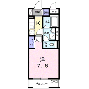 1K Mansion in Shibamata - Katsushika-ku Floorplan