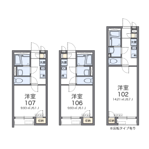 1K Apartment in Takatori - Yokosuka-shi Floorplan