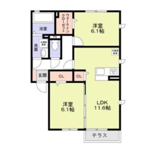 2LDK Mansion in Kamitsurumahoncho - Sagamihara-shi Minami-ku Floorplan