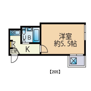 1K Apartment in Yamatocho - Nakano-ku Floorplan