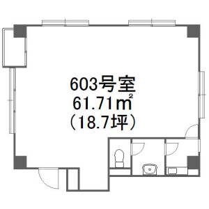 Office - Commercial Property in Shibuya-ku Floorplan