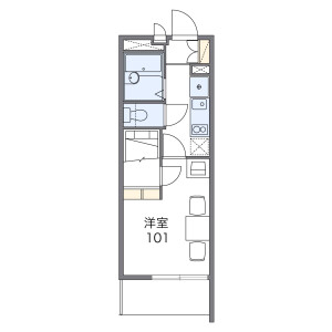 1K Mansion in Amanumacho - Saitama-shi Omiya-ku Floorplan