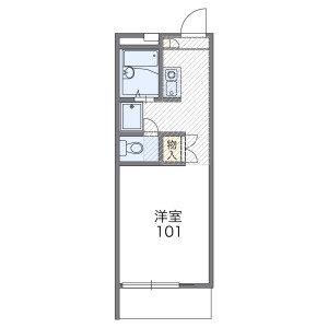 1K Apartment in Zatsushonokumamachi - Onojo-shi Floorplan