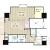 1SDK Apartment to Rent in Minato-ku Floorplan