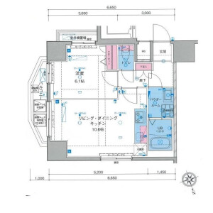 1LDK Mansion in Hanakawado - Taito-ku Floorplan
