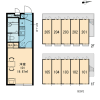 1K Apartment to Rent in Yokohama-shi Konan-ku Layout Drawing