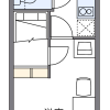 1K Apartment to Rent in Kochi-shi Floorplan