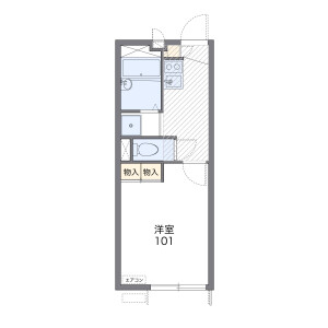 1K Mansion in Seiwaencho - Suita-shi Floorplan