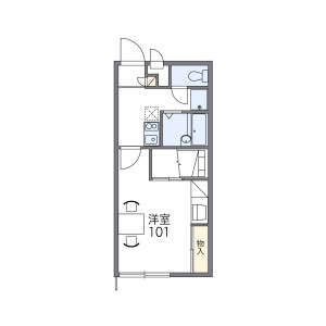 1K Apartment in Miyacho - Gamagori-shi Floorplan