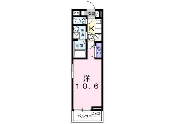 1K Apartment to Rent in Yokohama-shi Izumi-ku Floorplan