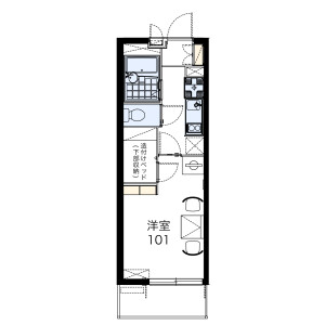 1K Mansion in Sonobecho kizakimachi - Nantan-shi Floorplan