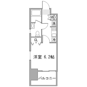 1K Mansion in Todaijima - Urayasu-shi Floorplan