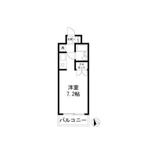 1R Mansion in Nishikigaoka - Yokohama-shi Kohoku-ku Floorplan