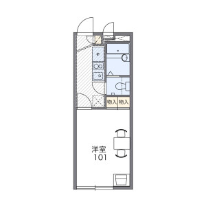 1K Apartment in Kuji - Kawasaki-shi Takatsu-ku Floorplan
