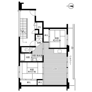 2LDK Mansion in Kaminokawa - Kawachi-gun Kaminokawa-machi Floorplan