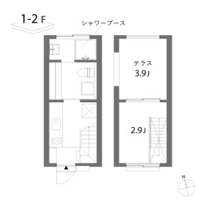 1K Mansion in Megurohoncho - Meguro-ku Floorplan