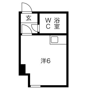 1R Mansion in Kawaguchi - Osaka-shi Nishi-ku Floorplan