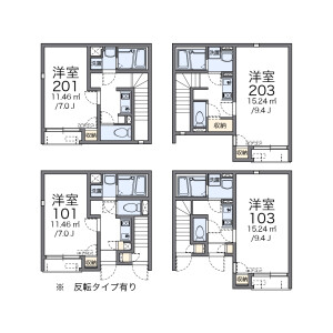 1K Apartment in Nakawaricho - Nagoya-shi Minami-ku Floorplan