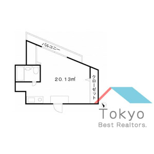 1R Mansion in Nishishinjuku - Shinjuku-ku Floorplan