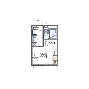1K Apartment in Ikeshimacho - Higashiosaka-shi Floorplan