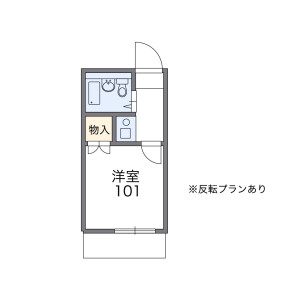 1K 아파트 in Yagochi(2-chome) - Edogawa-ku Floorplan