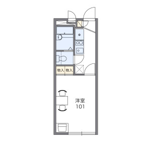 1K Apartment in Ogaya - Kawagoe-shi Floorplan