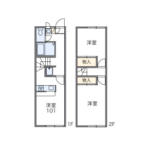 2DK Mansion in Shimomataminami - Kakegawa-shi Floorplan
