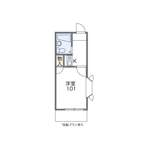 1K Apartment in Kamitakaido - Suginami-ku Floorplan
