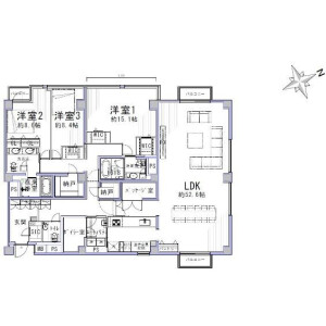 4LDK {building type} in Shirokane - Minato-ku Floorplan