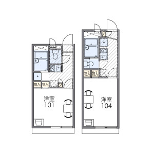 1K Apartment in Showacho - Osaka-shi Abeno-ku Floorplan