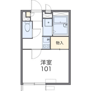 1K Apartment in Myoden - Ichikawa-shi Floorplan
