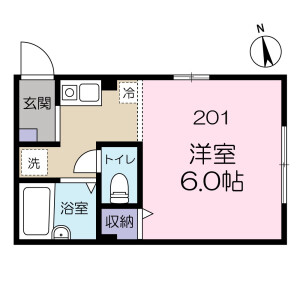 1K Mansion in Waseda tsurumakicho - Shinjuku-ku Floorplan