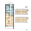 1K Apartment to Rent in Saitama-shi Chuo-ku Layout Drawing