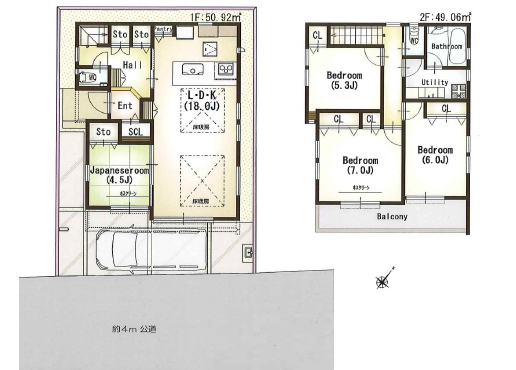 4LDK House to Buy in Fujimi-shi Floorplan
