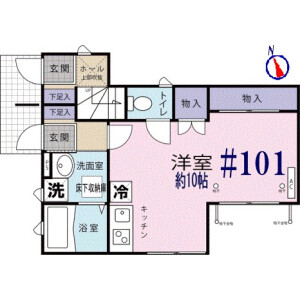1R Apartment in Yawata - Ichikawa-shi Floorplan