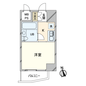 1K {building type} in Shimodera - Osaka-shi Naniwa-ku Floorplan