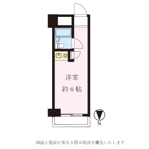 1R {building type} in Iriya - Taito-ku Floorplan