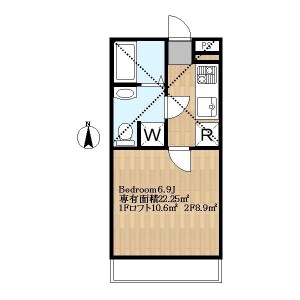 1K Apartment in Sakaecho - Fuchu-shi Floorplan