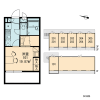 1K Apartment to Rent in Setagaya-ku Layout Drawing