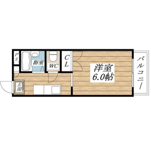 1K Mansion in Kirenishi - Osaka-shi Hirano-ku Floorplan