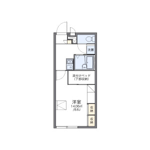 1K Apartment in Kamiizumicho - Isesaki-shi Floorplan