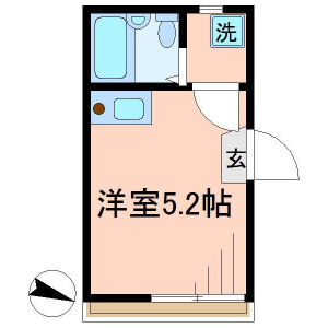 1R Apartment in Senju tatsutacho - Adachi-ku Floorplan