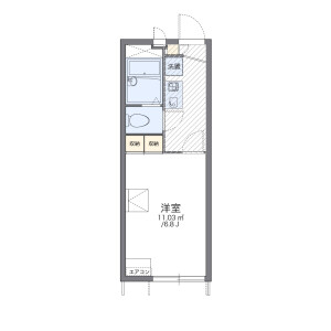 1K Apartment in Koyanagicho - Fuchu-shi Floorplan