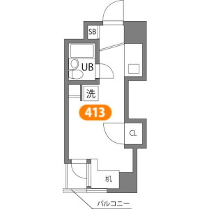 1R Mansion in Kitanomachi - Hachioji-shi Floorplan