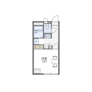1K Apartment in Sakurada - Saitama-shi Sakura-ku Floorplan