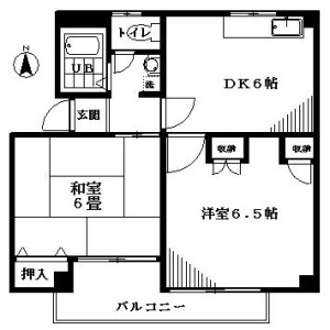 2DK Mansion in Nishiochiai - Shinjuku-ku Floorplan