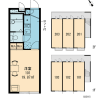 1K 아파트 to Rent in Tachikawa-shi Floorplan
